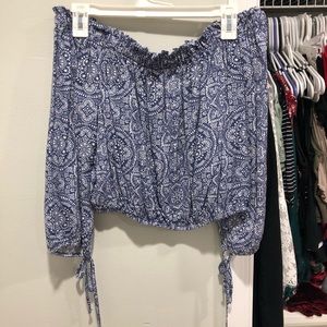 Off the shoulder shirt